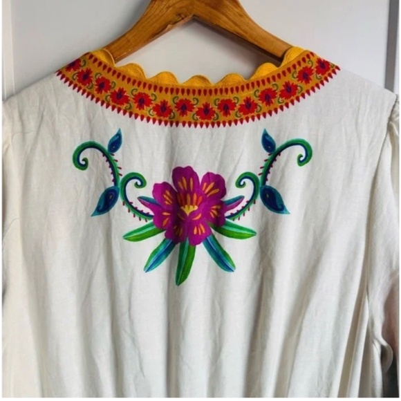 Farm Rio Floral Embroidered Maxi Dress - Picture 5 of 6